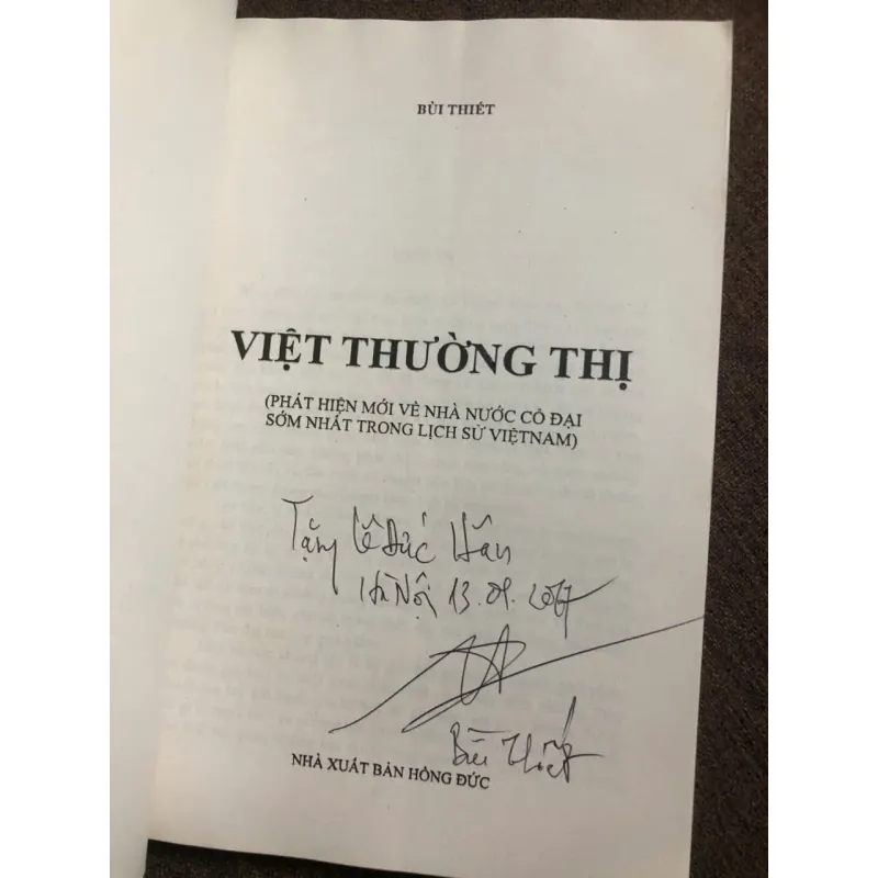 Việt Thường Thị – Bùi Thiết - Có Chữ Ký Tác Giả 928129
