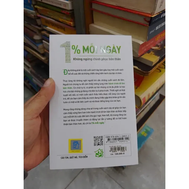 SÁCH 1% MỖI NGÀY KHÔNG NGỪNG CHINH PHỤC BẢN THÂN (B1) 935046