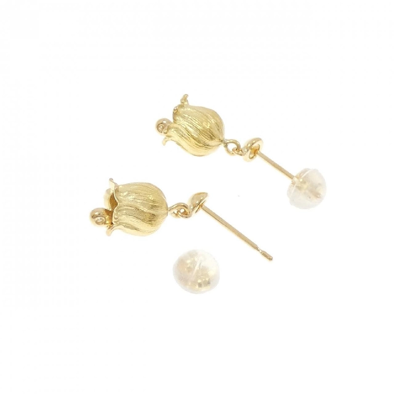 K18YG Bông tai kim cương - Hàng hiệu Authentic 870068