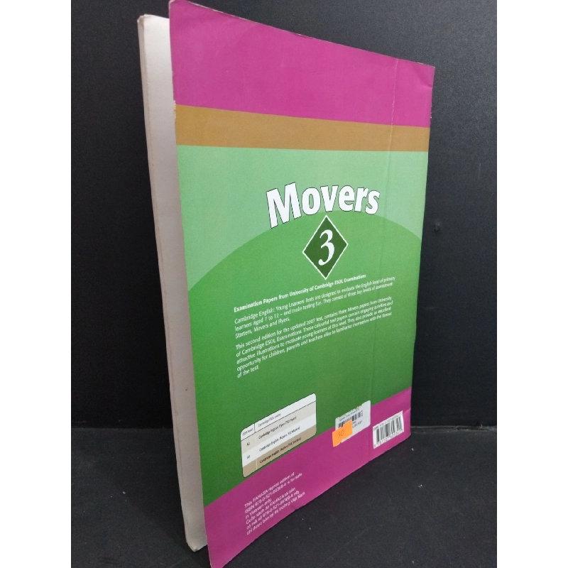 Cambridge young learners English test Cambridge Movers 3 mới 80% bẩn bìa, ố nhẹ 2019 HCM2811 Cambridge HỌC NGOẠI NGỮ 918262
