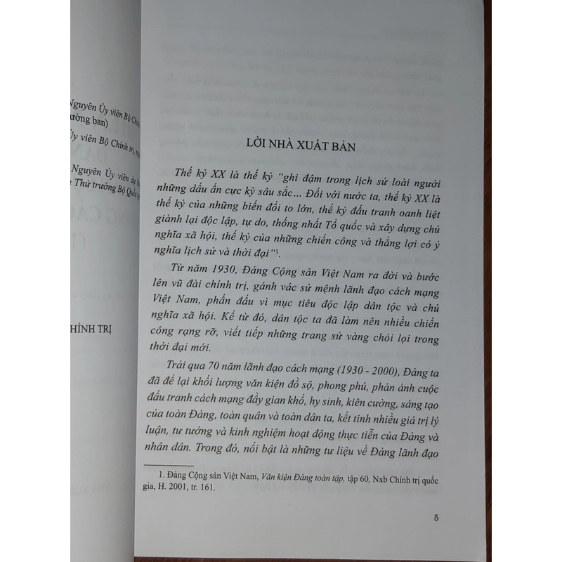 Biên niên sự kiện Đảng lãnh đạo quân sự và quốc phòng trong cách mạng Việt Nam (1930-2000) 545953