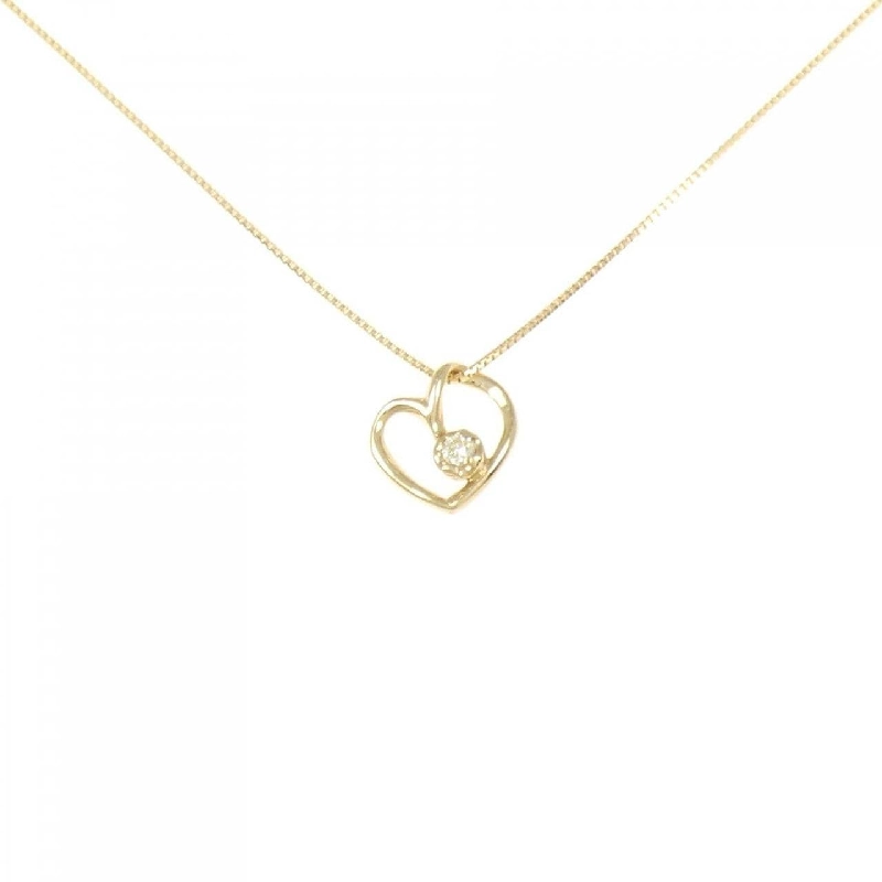 Dây chuyền kim cương hình trái tim K18YG 0.03CT - Hàng hiệu chính hãng 862535