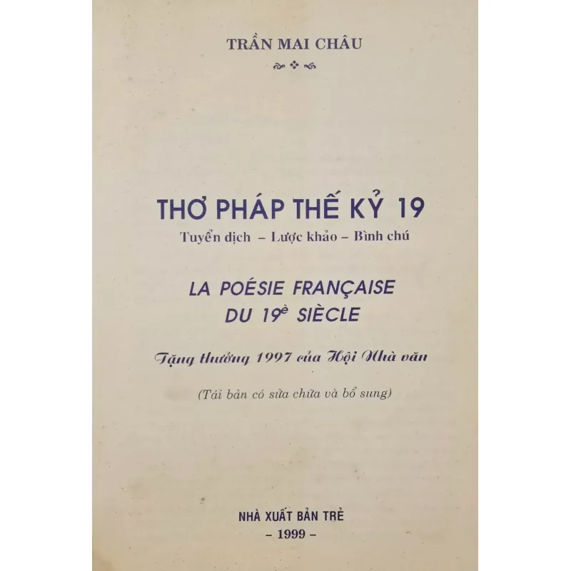 Thơ Pháp thế kỷ XX (Mai Châu) 934468