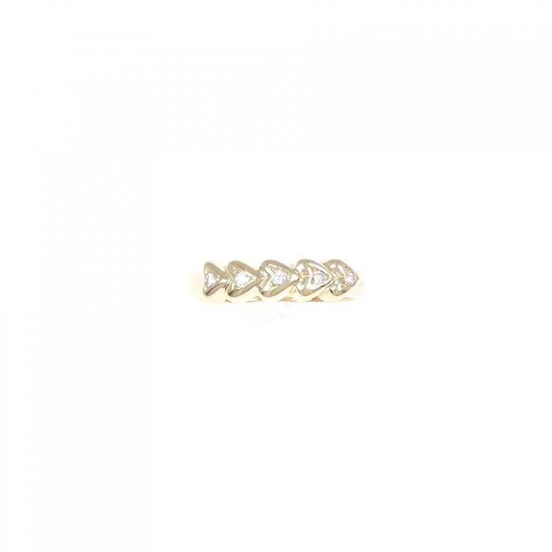 Nhẫn kim cương hình trái tim K18YG 672834