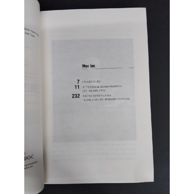 Tự truyện Benjamin Franklin (từ 1706 đến 1757) mới 80% ố nhăn bìa 2020 HCM1712 Benjamin Franklin NGOẠI VĂN 355750