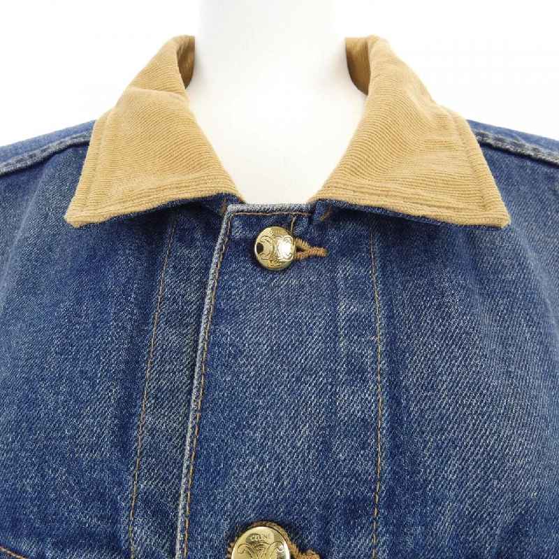 Jacket denim CELINE 2Q493365M thời kỳ Eddie 630968