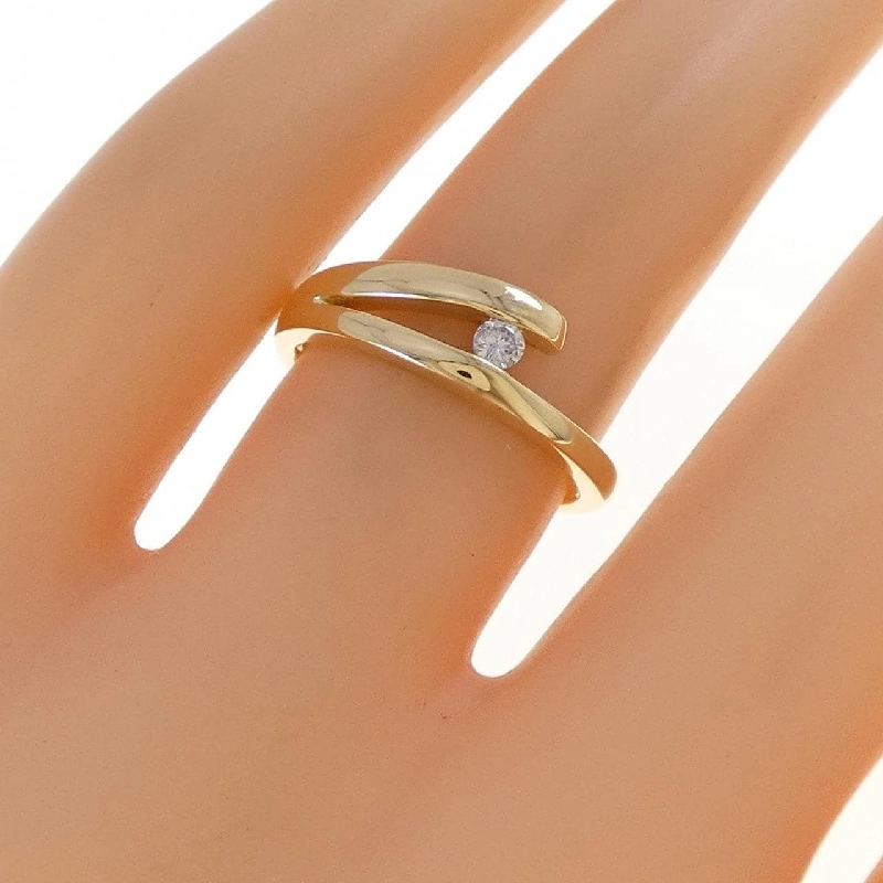 Nhẫn kim cương K18YG 0.06CT - Hàng hiệu Chính hãng 852910