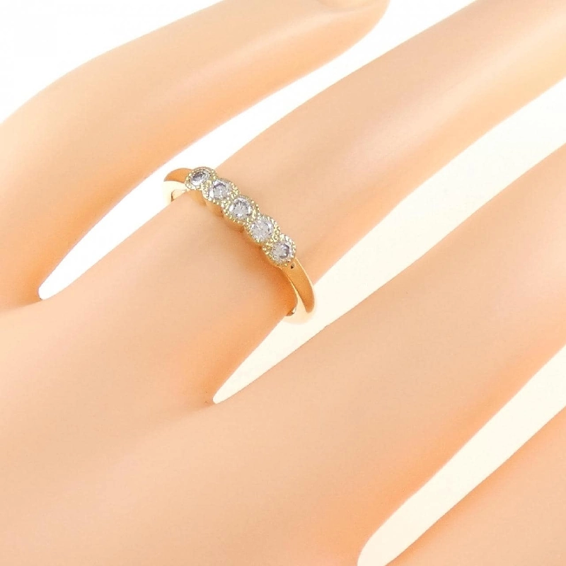 Nhẫn kim cương K18YG 0.18CT 672221
