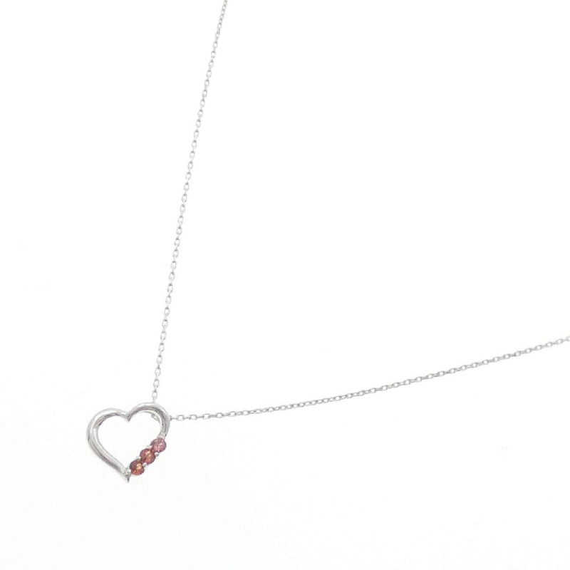 K10WG Dây chuyền Garnet hình trái tim - Hàng hiệu Chính hãng 858610