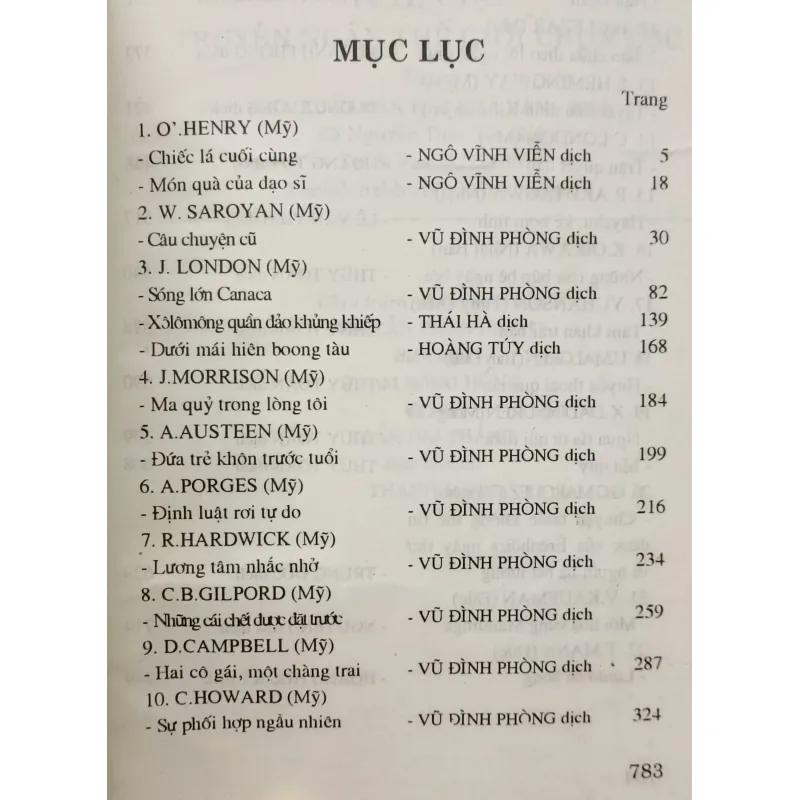 Tuyển tập truyện ngắn thế giới chọn lọc 791060