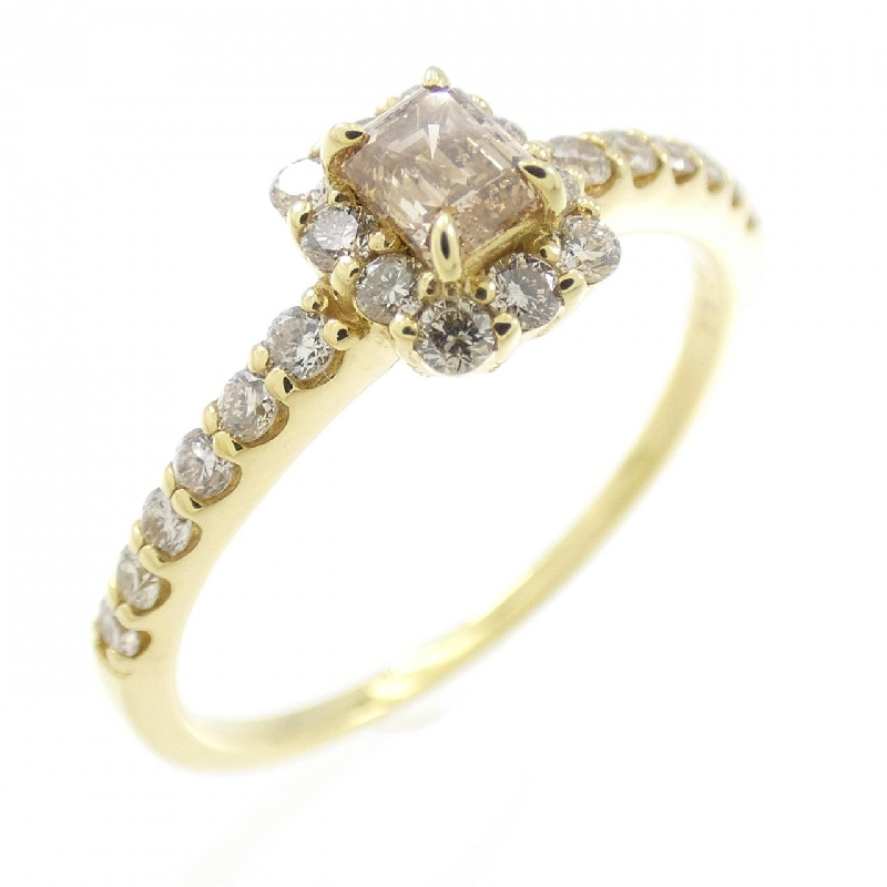 【Sản phẩm mới】Nhẫn kim cương K18YG 0.55CT 671156