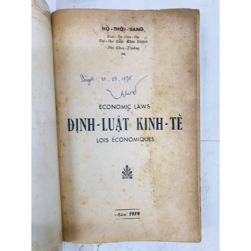 Đinh luật kinh tế - Hồ Thới Sang 127791