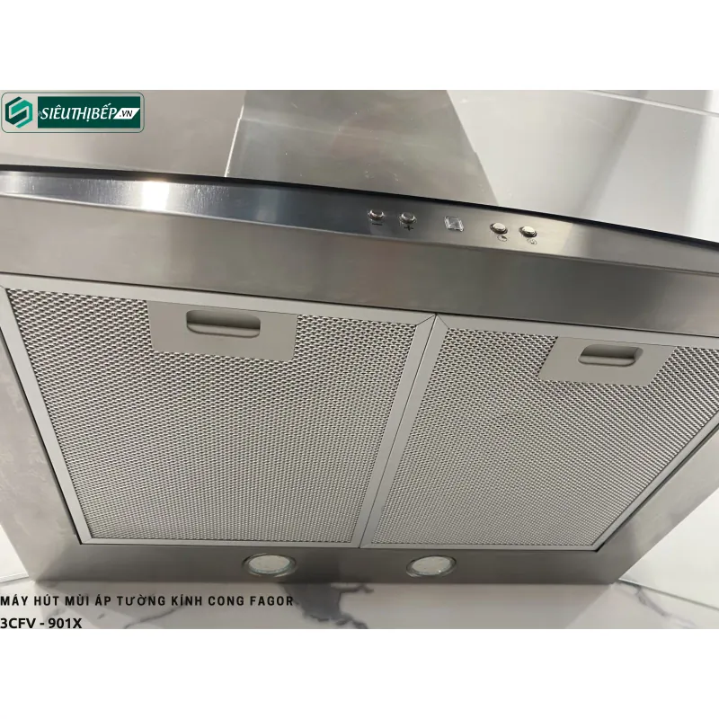 Máy Hút Mùi 3CFV-901X Mặt Kính Cong & Thân Inox - Biểu Tượng Của Sự Tinh Tế Trong Bếp! 591131