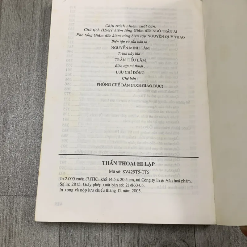 Thần thoại hi lạp - nguyễn văn dân. 2a4 989629