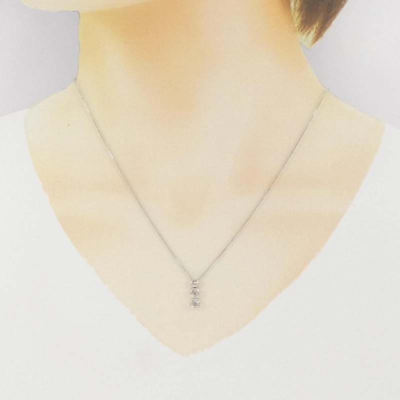 K18WG Dây chuyền kim cương 0.50CT - Hàng hiệu Chính hãng 867894