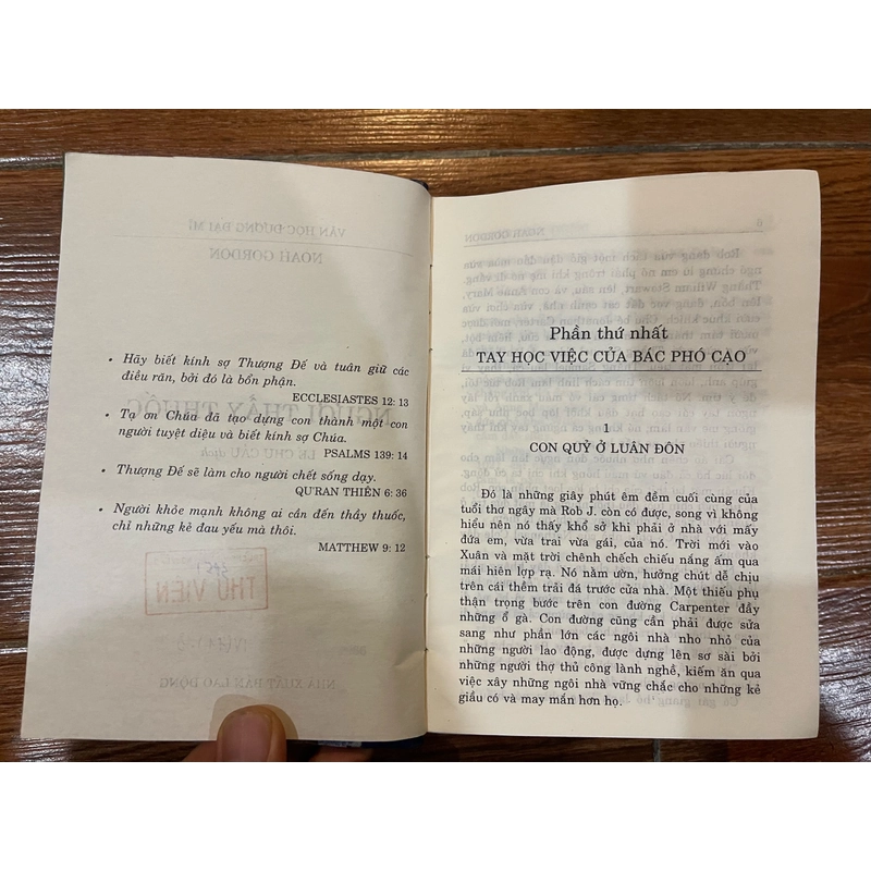 NGƯỜI THẦY THUỐC - NOAH GORDON (9) 498800