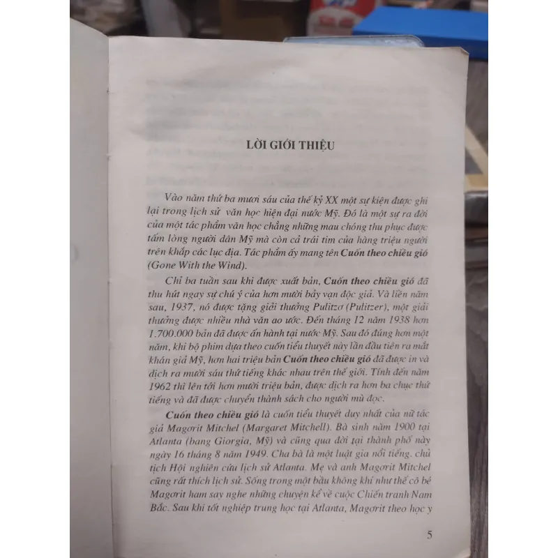 Sách: Cuốn theo chiều gió (trọn bộ 2 tập) - TG: Margaret Mitchell (A3) 740695
