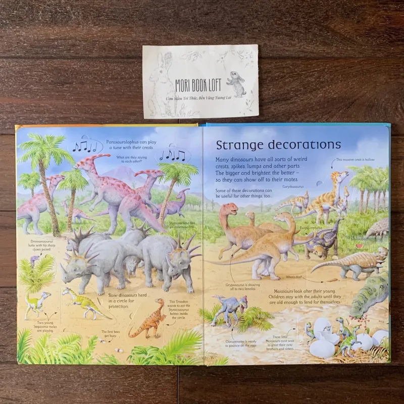 Sách ngoại văn See Inside the World of Dinosaurs, Used, Bìa cứng, Lật mở 756493