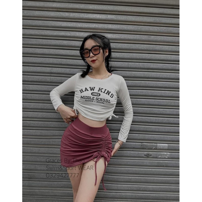 Thanh lý áo croptop thun lạnh 17111