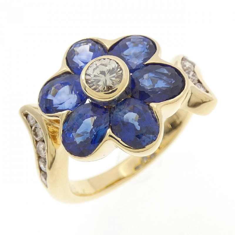 Nhẫn Sapphire Hoa K18YG 3.17CT - Hàng hiệu Chính hãng 848663