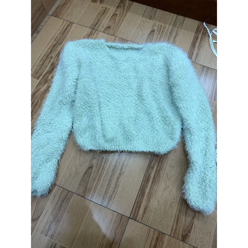 Áo len lông xanh cốm 999955