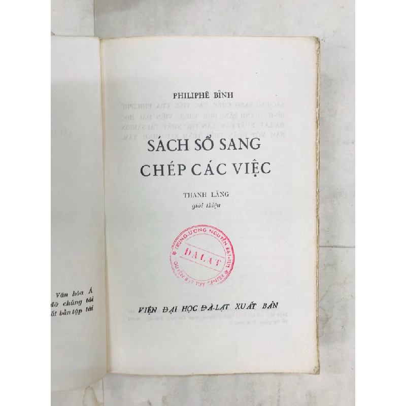 Sách sổ sang chép các loại - Philiphe Bỉnh ( giới thiệu Giáo Sư Thanh Lãng ) 127709