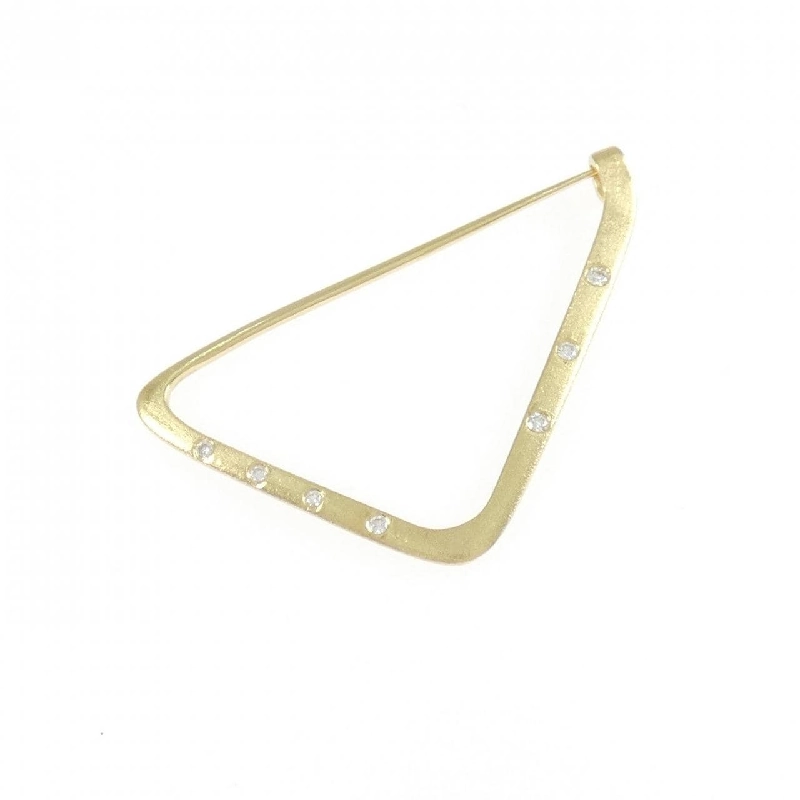 K18YG Kim cương Brooch 0.065CT - Hàng hiệu Chính hãng 871043