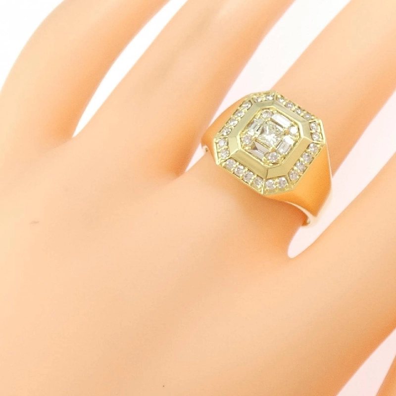 Nhẫn kim cương K18YG 0.71CT - Hàng hiệu chính hãng 848302