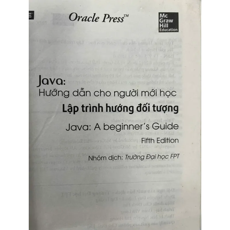 JAVA HƯỚNG DẪN CHO NGƯỜI MỚI HỌC- OOP - JAVA (Full bộ 2 tập) 928774