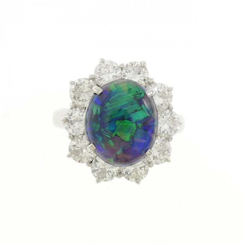 Nhẫn Opal Đen PT900 2.29CT 672598