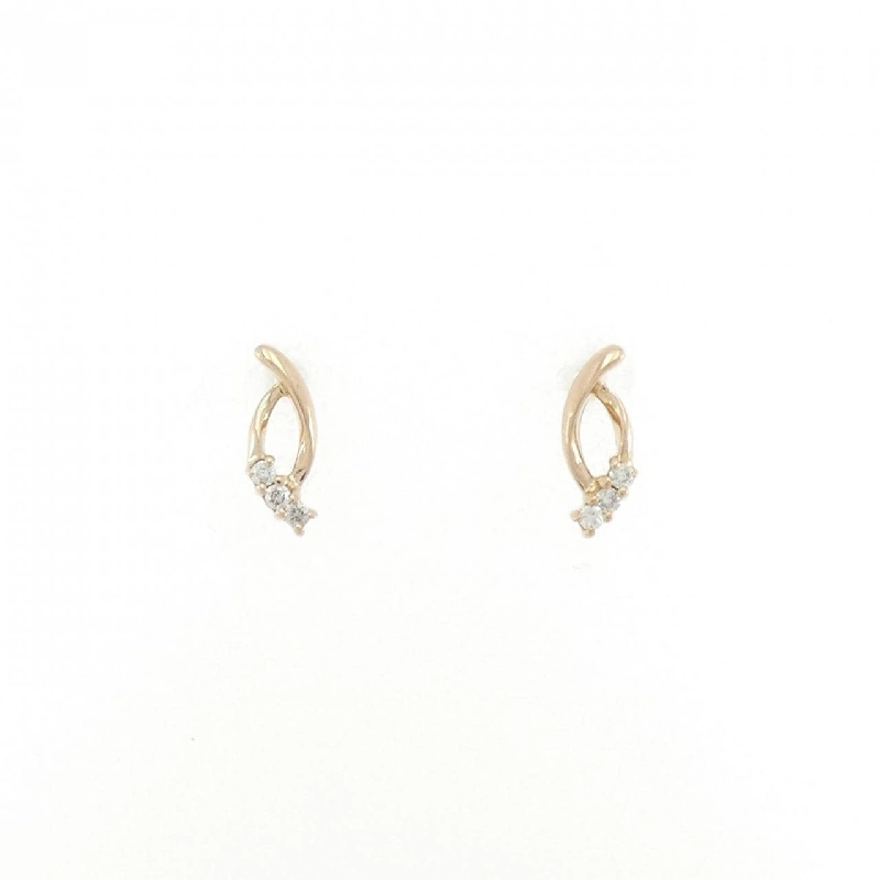 K18PG Bông tai kim cương 0.04CT - Hàng hiệu Chính hãng 868887