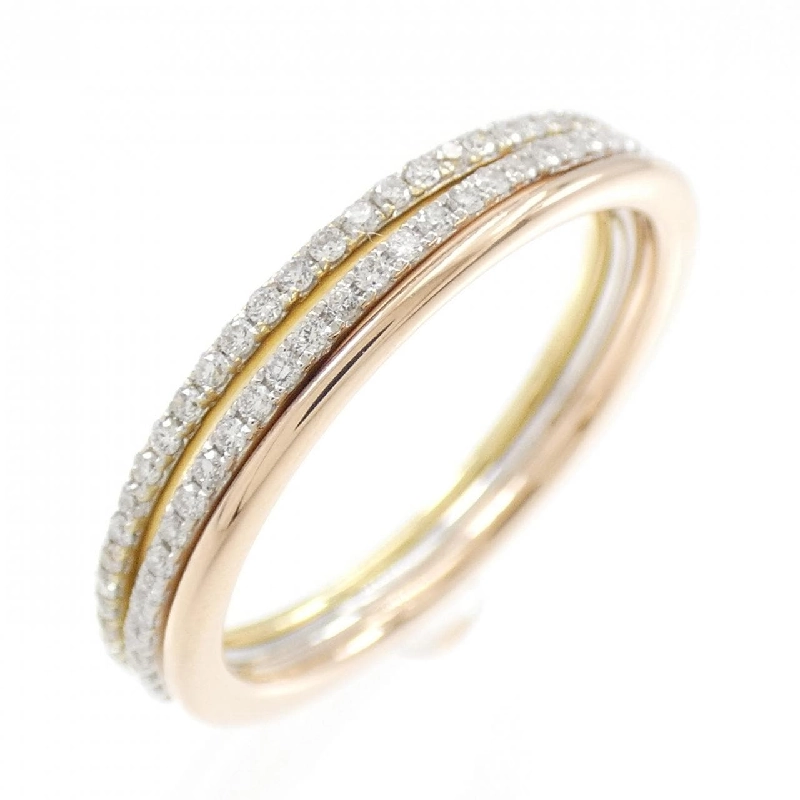 Nhẫn kim cương ba màu K18 0.22CT 670906