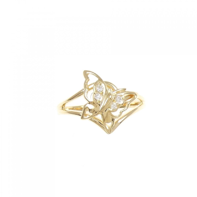 Nhẫn kim cương bướm K18YG 0.03CT 671896