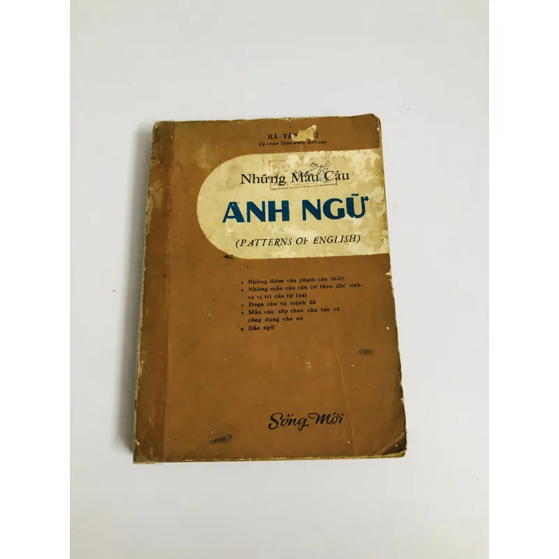 NHỮNG MẪU CÂU ANH NGỮ 416 trang, nxb: 1971  718067