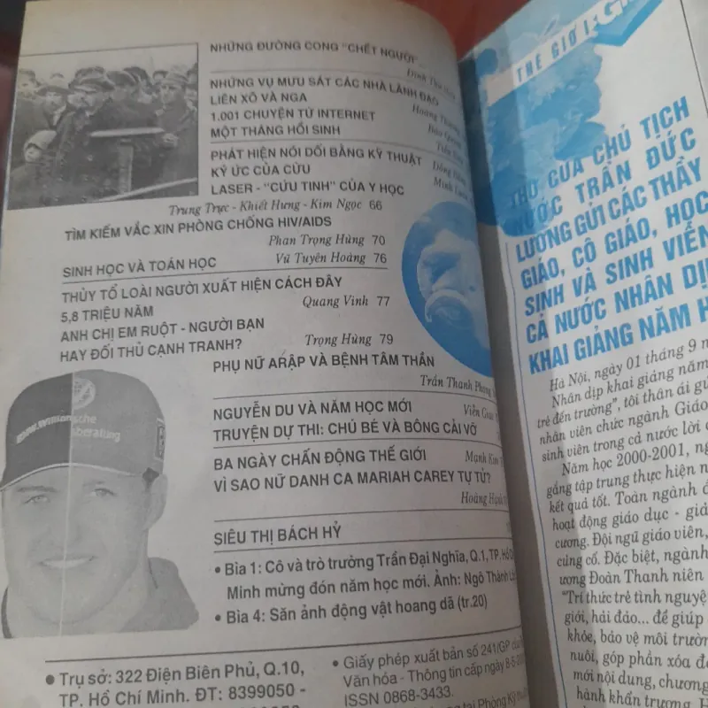 THẾ GIỚI MỚI số 453 ngày 10.9.2001 1030695