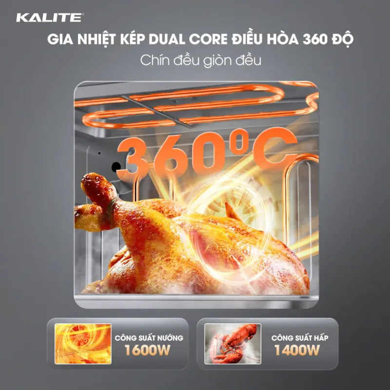 Nồi chiên hơi nước KALITE STEAM ULTRA 360 786542