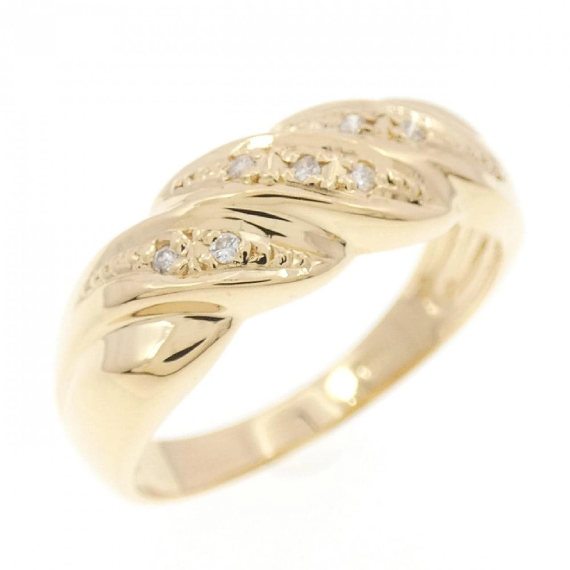 Nhẫn kim cương K18YG 668846