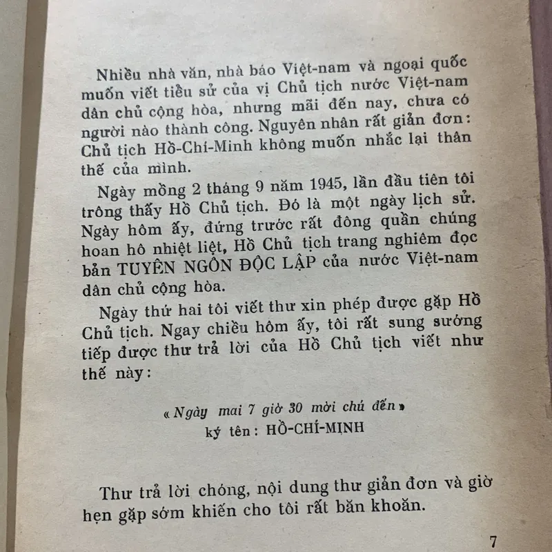 Những mẩu chuyện về đời hoạt động của Hồ Chủ tịch, Trần Dân Tiên, sách hiếm 681940