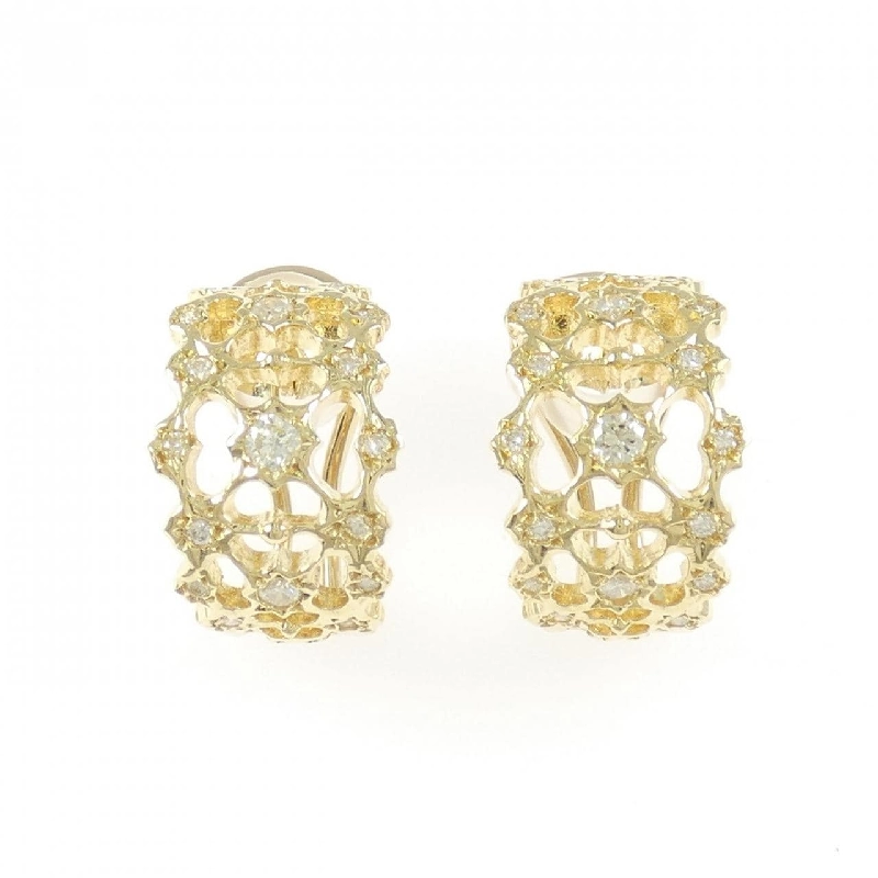 K18YG Bông tai/Khuyên tai Kim cương 0.69CT - Hàng hiệu Chính hãng 874240