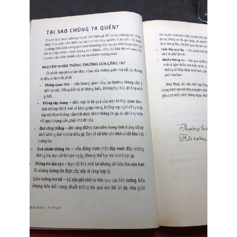 Rèn luyện trí nhớ 2012 mới 70% ố bẩn Michael Tipper HPB2006 SÁCH KỸ NĂNG 165123
