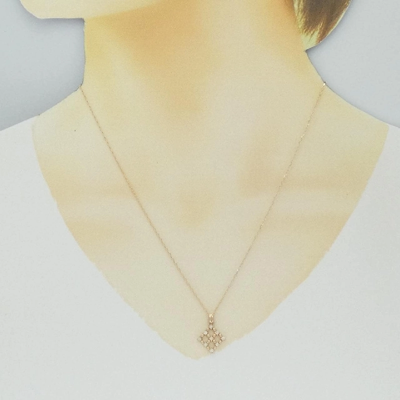 K18PG Dây chuyền kim cương - Hàng hiệu Authentic 860985