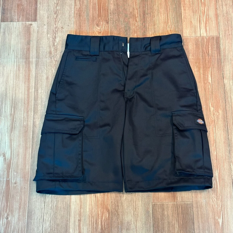 Quần short cargo Dickies ( chất liệu Kaki ) size 38 màu Đen new 99% full box 458128