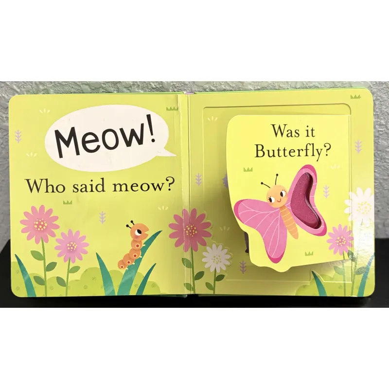 Board book Who Said Peep? - Lật mở sờ chạm gương soi 927871