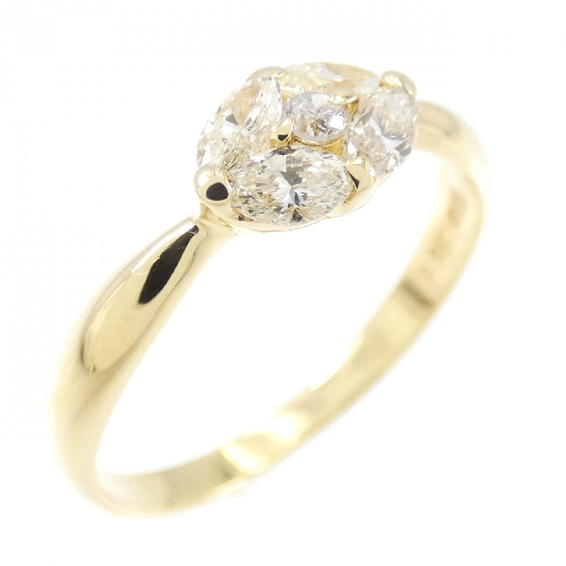 Nhẫn kim cương K18YG 0.35CT 673639