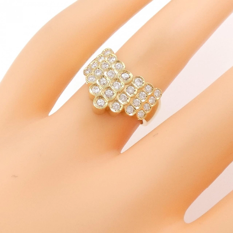 Nhẫn kim cương K18YG 0.57CT 671945