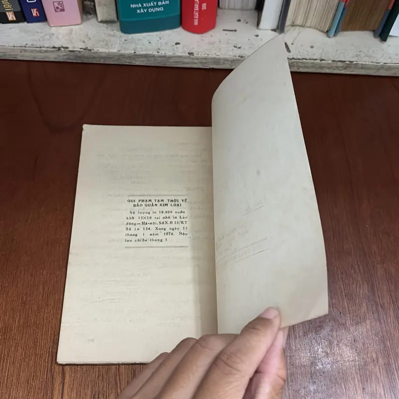 II Sách Xưa: Quy Phạm Bảo Quản Kim Loại - Tổng Cục Vật Tư - 1970 603009