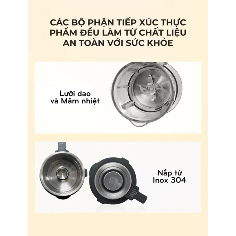 Máy làm sữa hạt UNIE V9S PRO dung tích 1,75L, xay nấu siêu êm, vệ sinh khử khuẩn tự động 706298