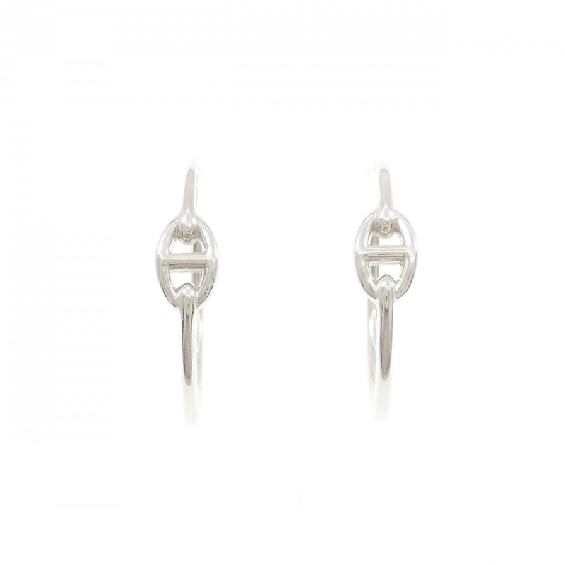 Bông tai nhỏ Hermès Chaine d'Ancre - Hàng hiệu Authentic 843423