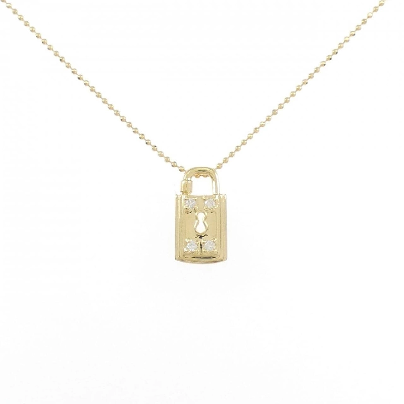 Dây chuyền kim cương K18YG 0.07CT - Hàng hiệu Chính hãng 858958