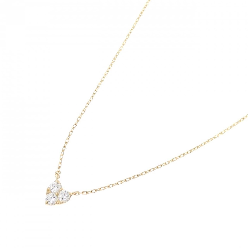 K18YG Dây chuyền kim cương hình trái tim 0.11CT - Hàng hiệu Chính hãng 864736